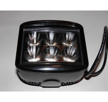 Svítilna pracovní obdélníková 6 LED 6X3W černá 8318BM