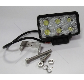 Svítilna pracovní obdélníková 6 LED 6X3W  SM12319