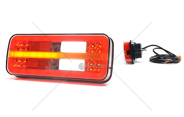 Svítilna sdružená LED zadní 24V levá / pravá  6-funkční WAS W187DD/1324
