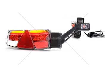 Svítilna sdružená LED zadní 6-funkční 12-24V pravá WAS W170DD/1189