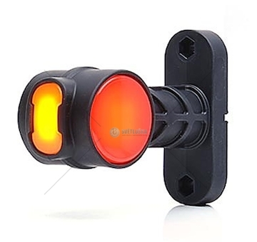 Svítilna sdružená obrysová přední, boční poziční bílo-červená 12-24V WAS W148.3/1097