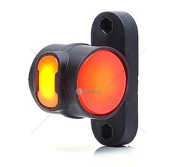 Svítilna sdružená obrysová přední, boční poziční bílo-červená 12-24V WAS W148.4/1099