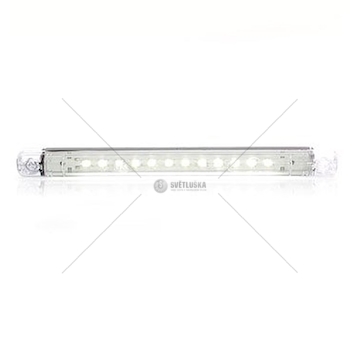 Svítilna stolní interiérová bílá obdélníková 12LED WAS LW06