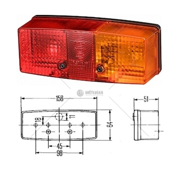 Svítilna zadní 3-dílná 12v/24v p fendt, terex, langendorf, kubota, komatsu, kässbohrer 0020798_A
