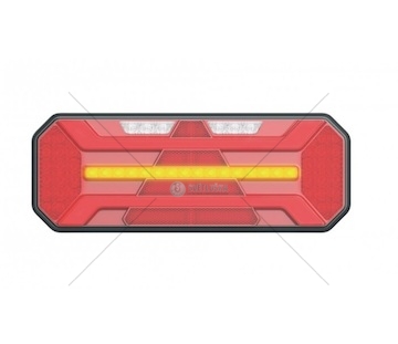 Svítilna zadní LED 6-funkcí sdružená LEVÁ trojúhelník 350x131 dynamická směrovka