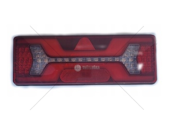 Svítilna zadní LED 6-funkcí sdružená LEVÁ trojúhelník 350x131 dynamická směrovka L1955