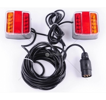 Svítilna zadní přívěsný vozík 7,5m + 2,5m 18-LED, na magnet