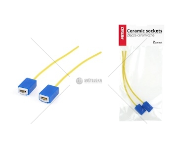 Svorkovnice na žárovku H1/H3 2ks keramické