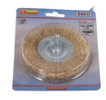 SZCZOTKA DO RDZY DO WIERTARKI FI100  C4317