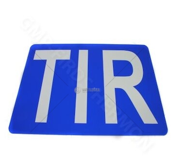 Tabule TIR 400x250mm ALU hladká třída reflexe I.