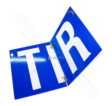 Tabule TIR 400x250mm ALU sklopná