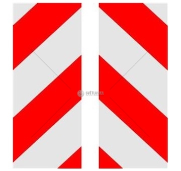 Tabule výstražná NADROZMĚR 150x350mm 1pár (2 kusy) Velká samolepka