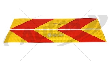 Tabulka reflexní 565x140 šrafovaná auto, nálepka - sada  0162405_A