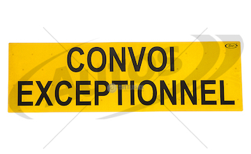 Tabulka reflexní zadní convoi exceptionnel 1200x400 tir francie 0140674_A