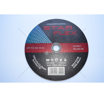 TARCZA DO CIECIA METALU 230MM*2,0*22MM STAR TCI2302022