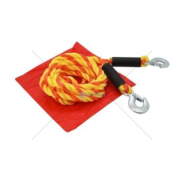 Tažné lano 5000 kg, s karabinami - COMPASS