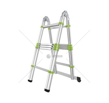 Teleskopický žebřík-štafle 3,2m FZZ 4003 FIELDMANN