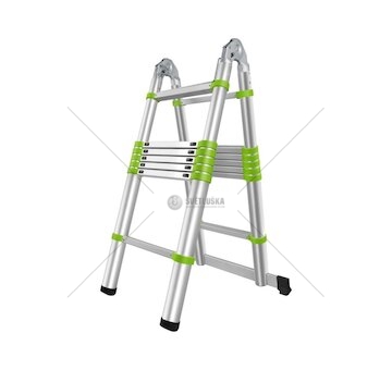 Teleskopický žebřík-štafle 4,4m FZZ 4006 FIELDMANN