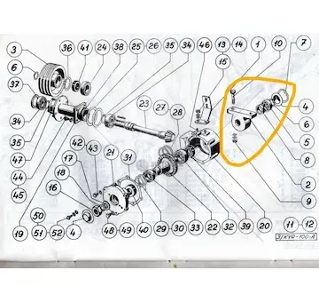 Těleso ucp206 | KYR100A-07064