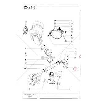 Těsnění kolene sání EURO2 278411110070