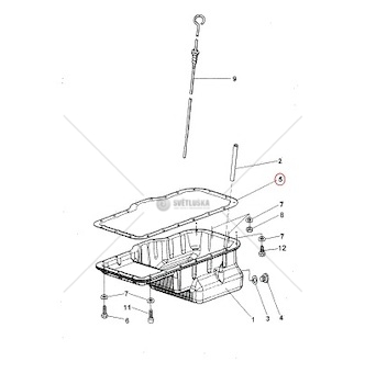 Těsnění pod vanu Avia A60/75