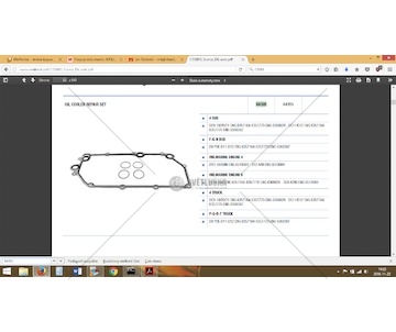 Těsnění skříně chladiče oleje SCANIA COSIBO 64395/1