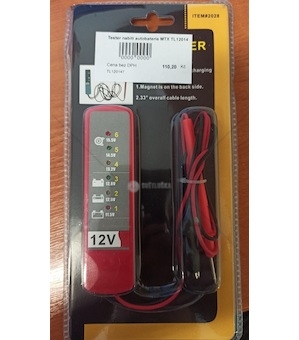 Tester nabití autobaterie MTX TL120147