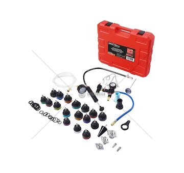 Tester těsnosti chladicího systému sada 28 ks - KRAFT&DELE