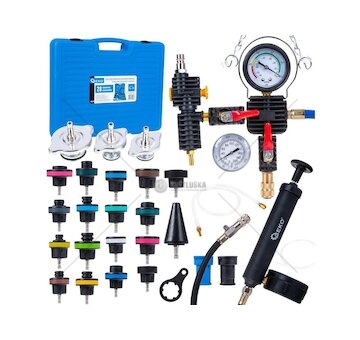 Tester tlaku chladičů a chladícího systému, sada 28 ks - GEKO