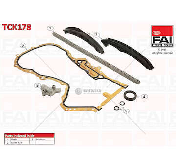 Timing Chain Kit GOLF V/VI CAXA/BLF/CAVF/CTHG Fai Autoparts