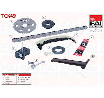 Timing Chain Kit OM660 -SMART FORTWO/CABRIO 0.8 CDI 8PZ Fai Autoparts