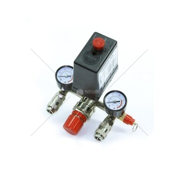 Tlakový spínač pro kompresor s manometrem 6-8 bar MAR-POL