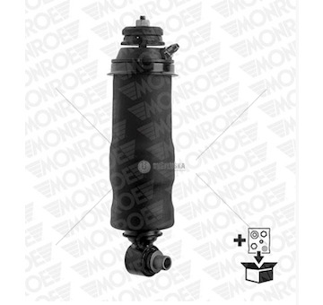 Tlumič pérování kabiny přední i/o 20x45-222/335 s vlnovcem volvo fh12, fh16 0220400_A