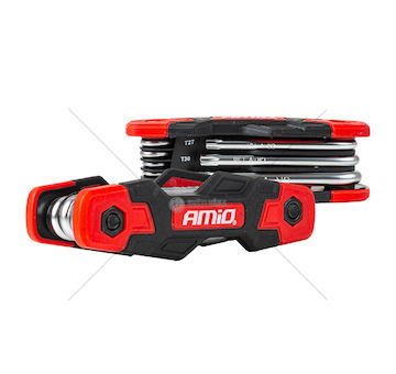 Torx klíče 8 kusy CRV AMIO-04789