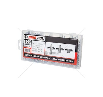 Trhací nýty 3,2 mm, sada 500 ks - MAR-POL