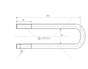 Třmen pera KASSBOHRER M24*3*81*340 CSY K-AZKA-0002-A