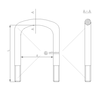 Třmen pera MAN M18*81*335 MTX MTX-B097