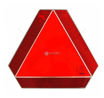 Trojúhelník pro pomalá vozidla kovový s držákem