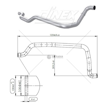 Trubka vodní chlazení retardéru man tgx 0473148_A