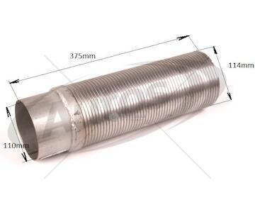 Trubka výfuku přední - pružný díl man tga, f2000 0067744_A