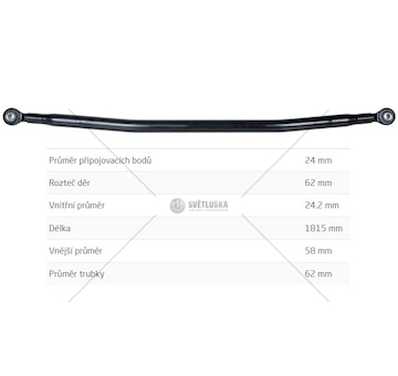 Tyč vodící stabilizátoru 1815mm mercedes axor i+ii euro 5 od 2004 0292007_A