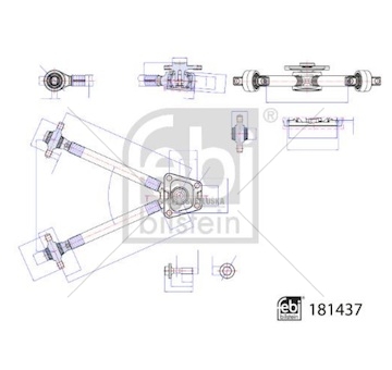 Tyč vodící - triangl 609x130x48mm daf cf,lf euro 6 od 2013, xf euro 6 od 2012 0473038_A