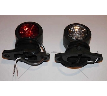 Tykadlo červeno-bílá LED krátká L nebo P