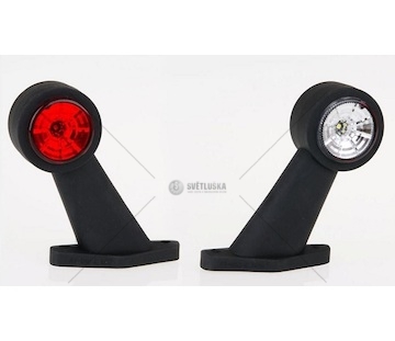 Tykadlo červeno-bílá LED krátká šikmá L nebo P