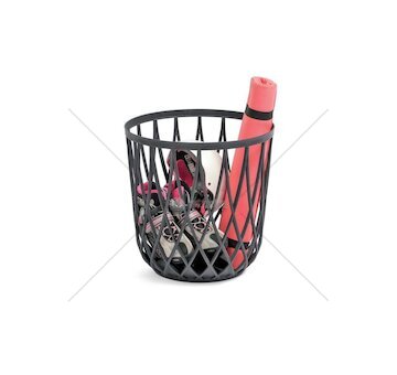 Univerzální koš 39cm UNIQUBO (Barva: Bílá)