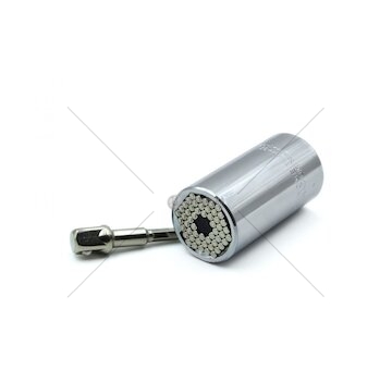 Univerzální nástrčná hlavice CrV 11-32mm + adaptér GEKO