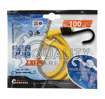 Upínač pružný 100 cm DOUBLE HOOK