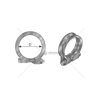 Upínač, výfukový systém DINEX DIN99108