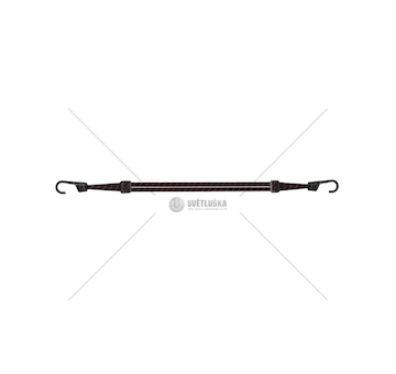 Upínací čtyřguma s háčky, 60 cm, černá BUNGEE SPIDER HOOK