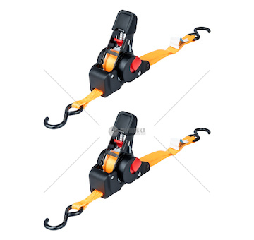 Upínací pásy s ráčnou 100/200kg 18mm 2m S-TYPE AMiO-03323